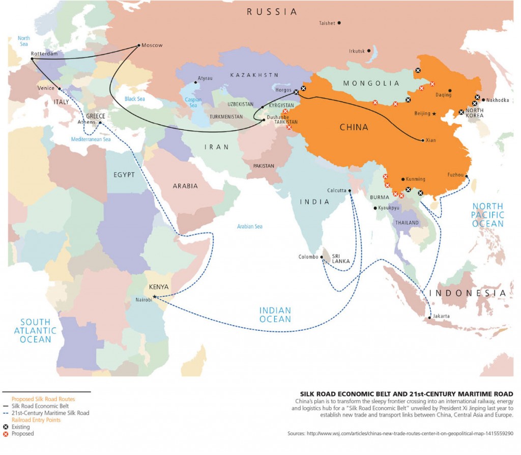 Silk Road Belt - Source: WSJ